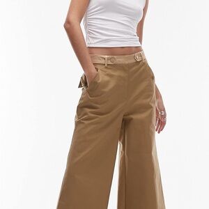 ASOS Camel Wide-Leg Pants very stylish and fabulous.